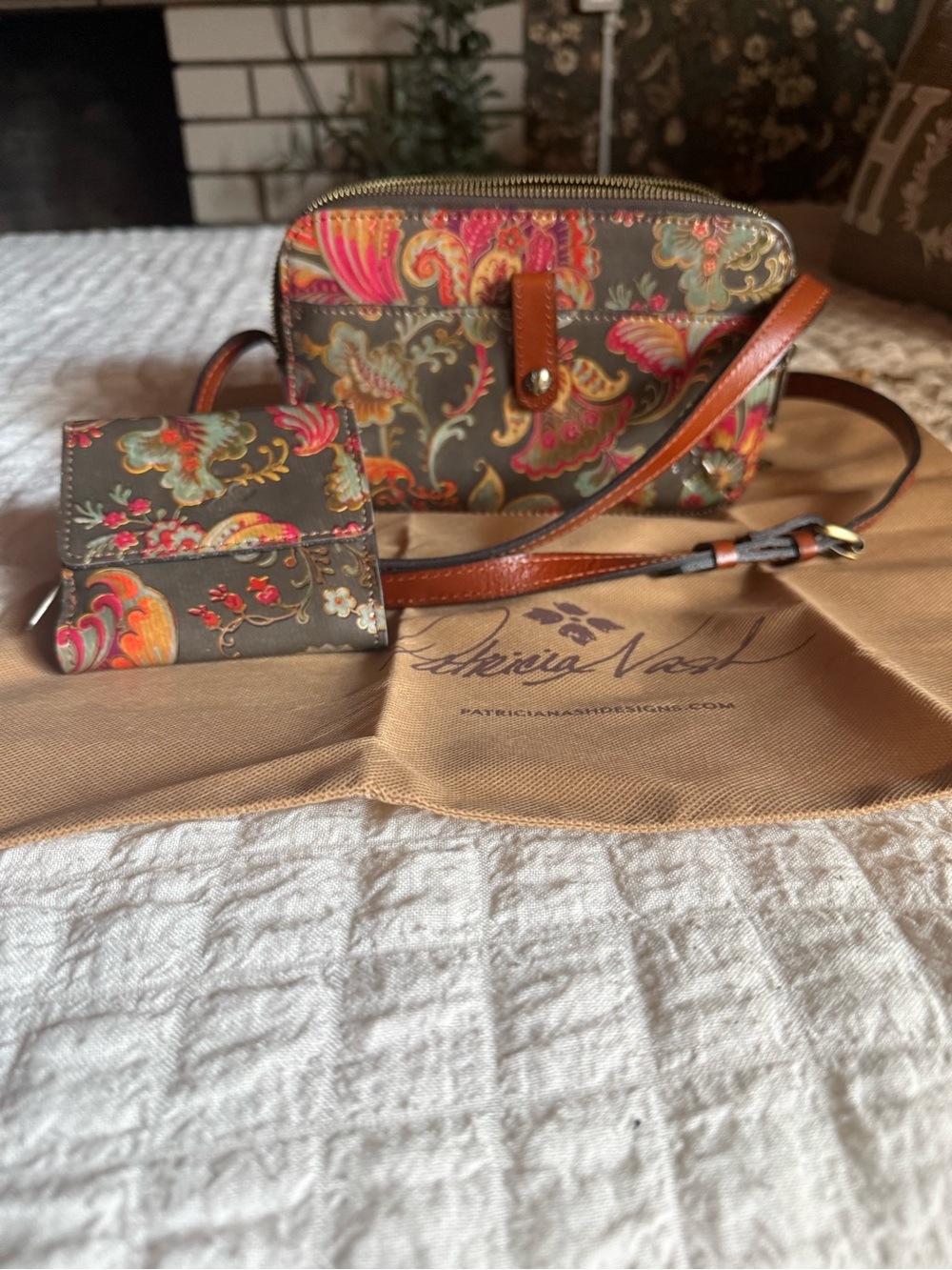 Patricia Nash Alessa leather crossbody bag